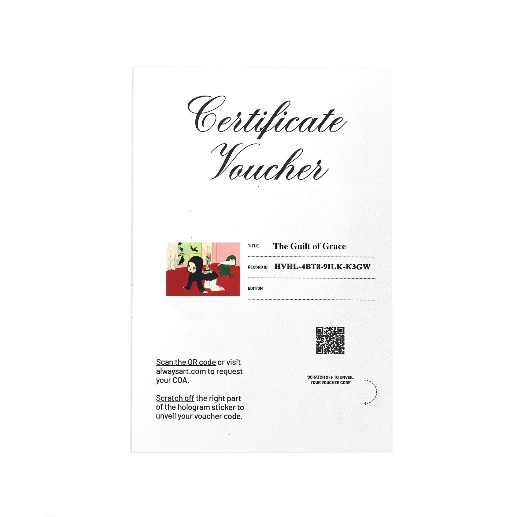 The Guilt of Grace Print