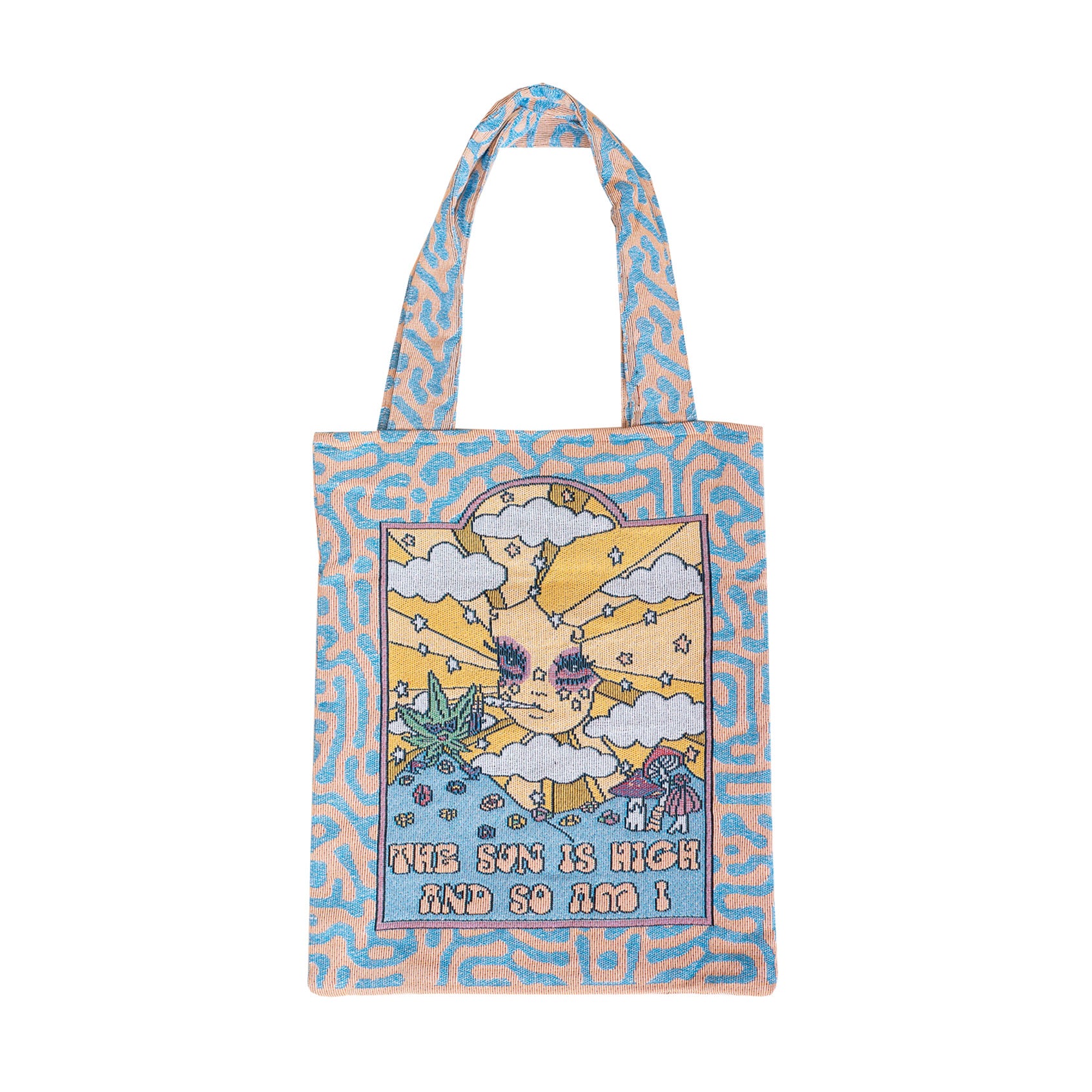 Sun Is High Woven Tote Bag